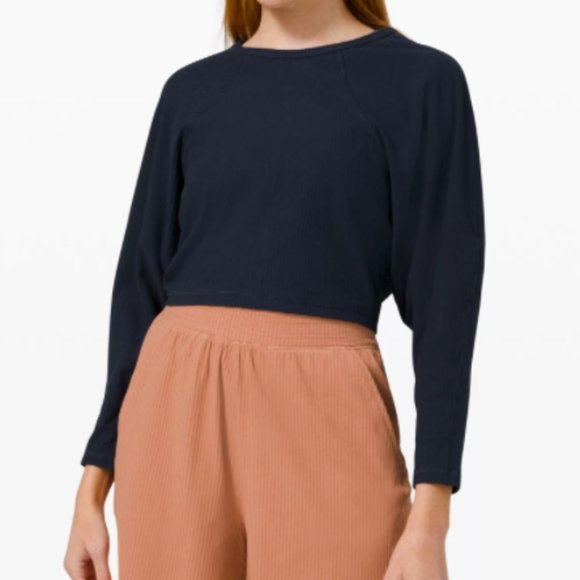 NWT Lululemon Cropped Ribbed Long Sleeve